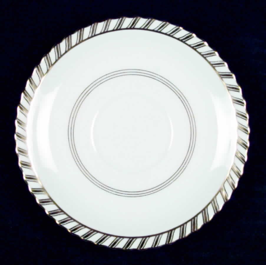 La Princesse (White Background) Saucer by Franconia-Krautheim & Adelburg-1