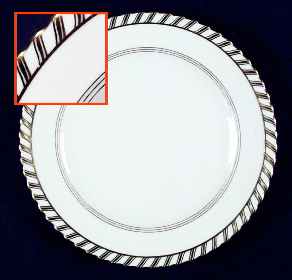 La Princesse (White Background) Salad Plate by Franconia-Krautheim & Adelburg-1