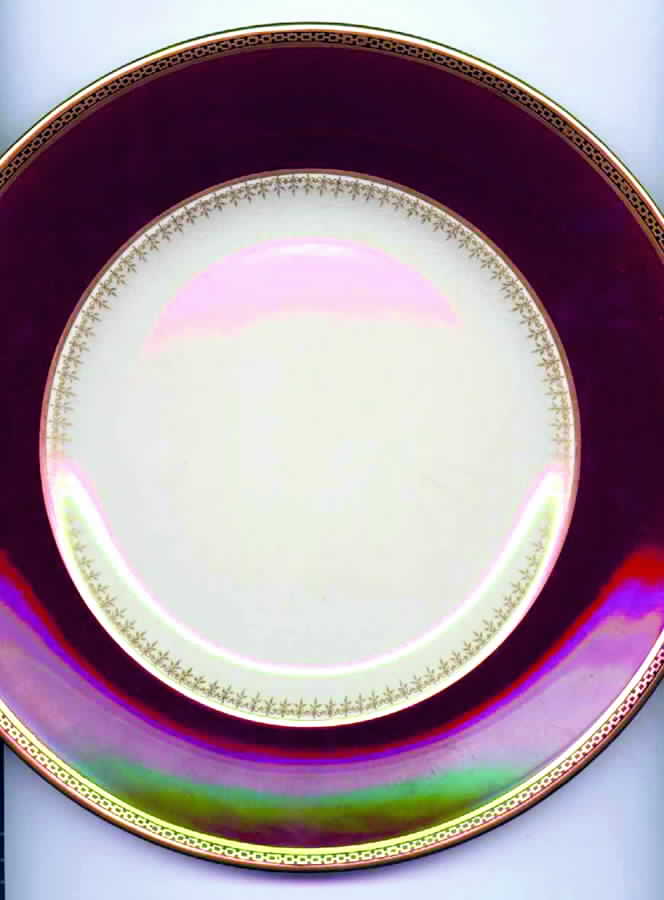 Chanedale Maroon Dinner Plate by Fondeville-1