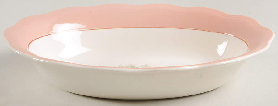 FSX47 9" Oval Vegetable Bowl by French Saxon-1