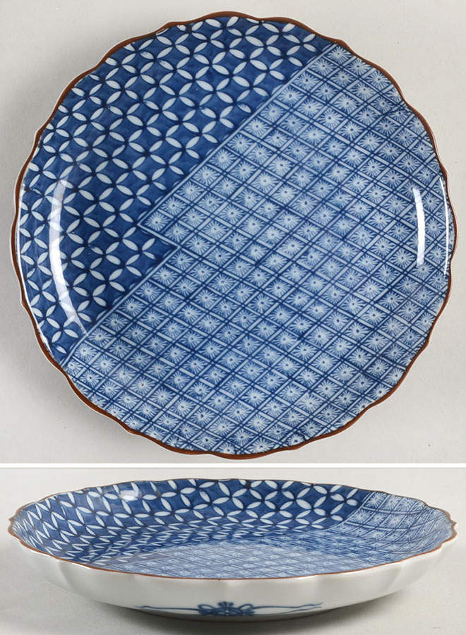 Blue Mosaic Salad Plate by Fitz & Floyd-1