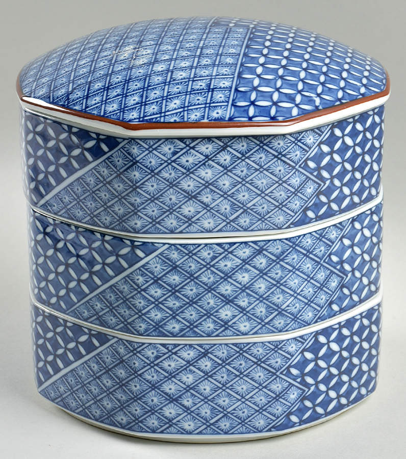 Blue Mosaic Stack Set by Fitz & Floyd-1