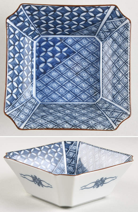 Blue Mosaic Nut Dish by Fitz & Floyd-1