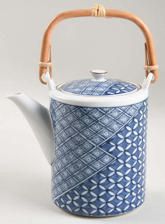Blue Mosaic Mini Teapot & Lid by Fitz & Floyd-1