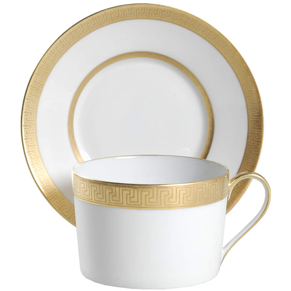 Agathon Flat Cup & Saucer Set by Faberge-1