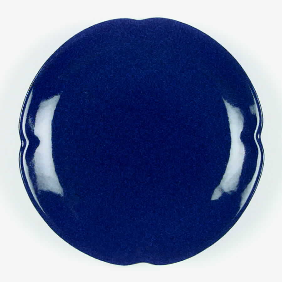 Plainsman Navy Blue Salad Plate by Frankoma-1