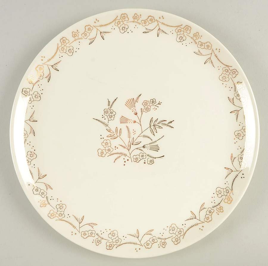 Golden Dawn Dinner Plate by French Saxon-1