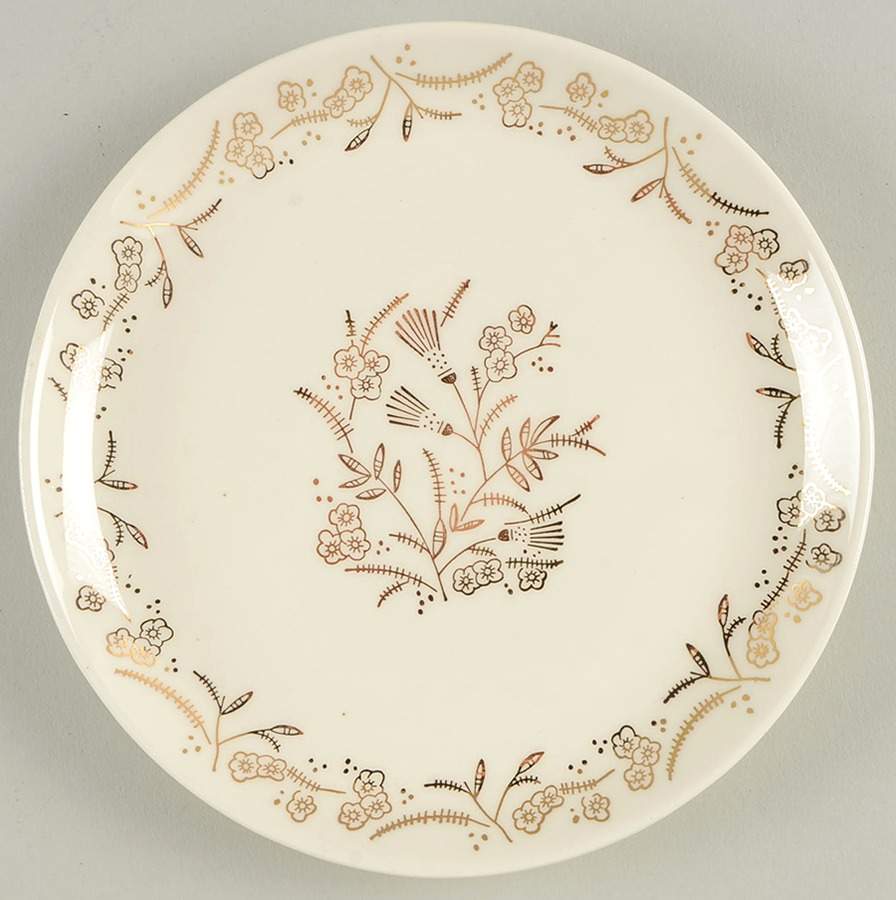 Golden Dawn Bread & Butter Plate by French Saxon-1