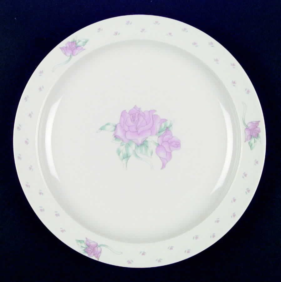 Pink Rose Dinner Plate by Tabletops Unlimited-1