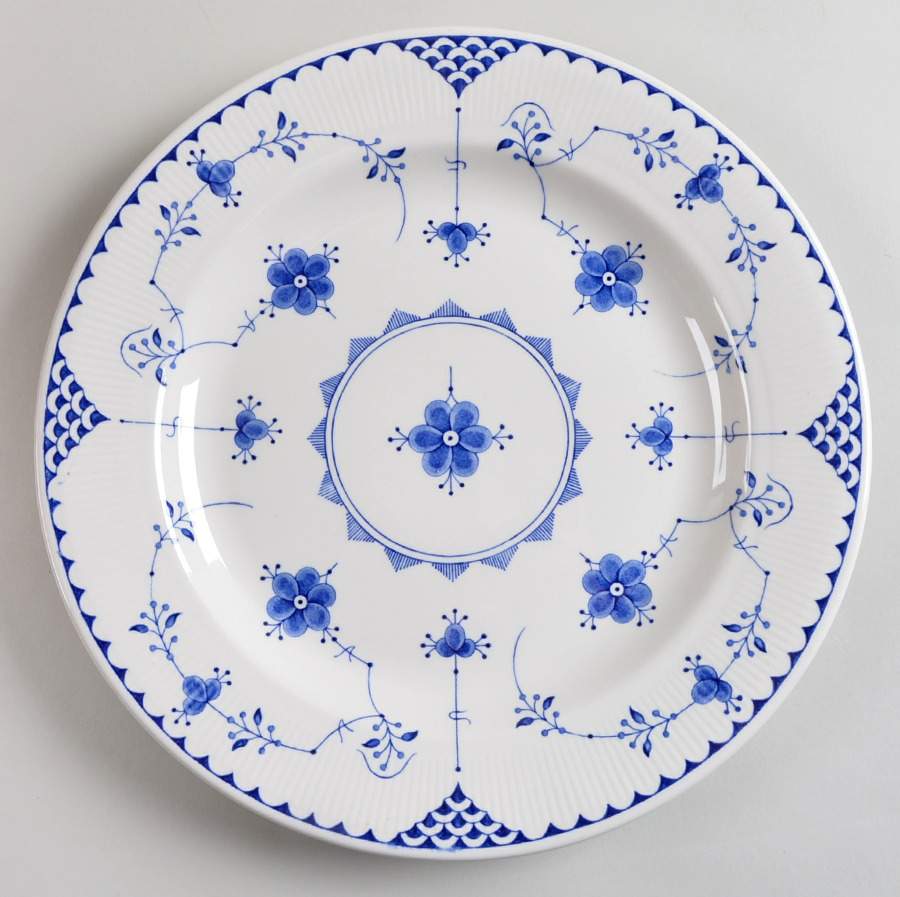Denmark Blue 12" Chop Plate (Round Platter) by Franciscan-1