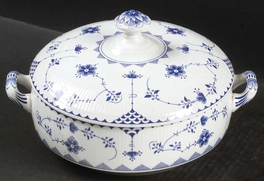 Denmark Blue Round Covered Vegetable by Franciscan-1
