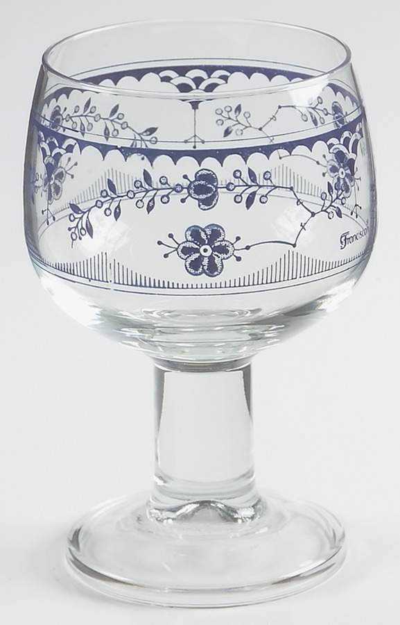 Denmark Blue 10 Oz Glassware Goblet by Franciscan-1