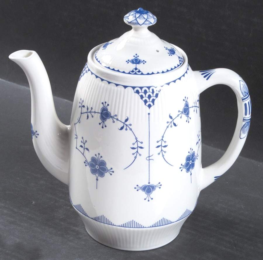 Denmark Blue Coffee Pot & Lid by Franciscan-1