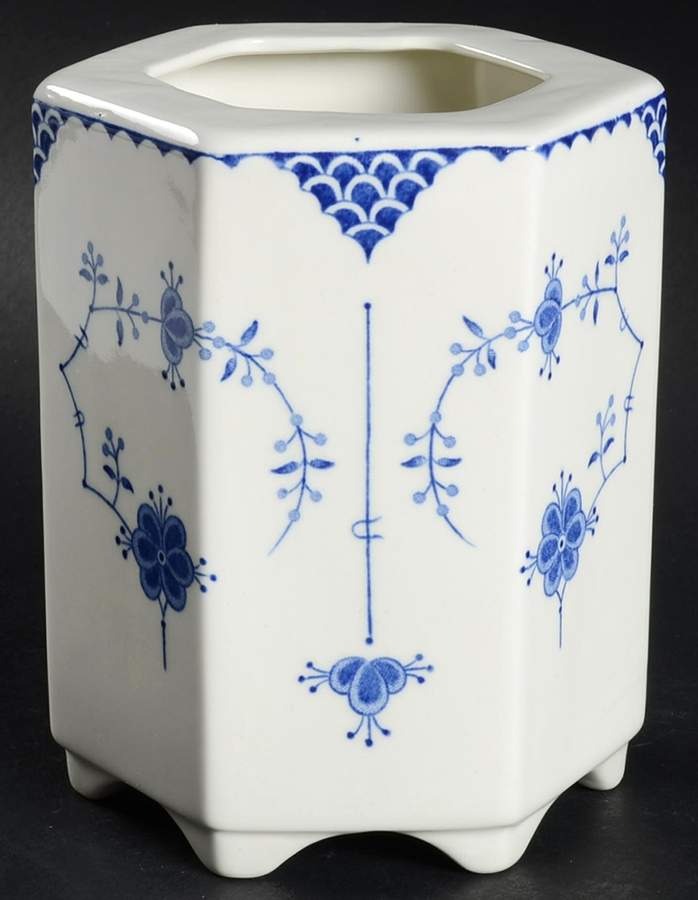 Denmark Blue Tea Caddy No Lid by Franciscan-1