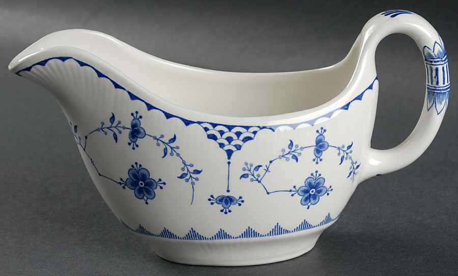 Denmark Blue Gravy Boat by Franciscan-1