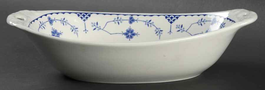 Denmark Blue 10" Oval Vegetable Bowl by Franciscan-1