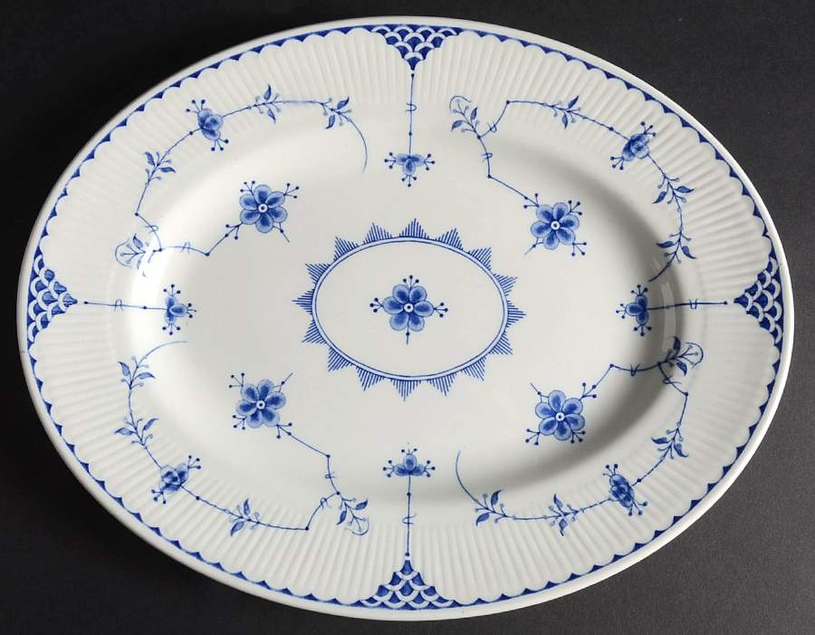 Denmark Blue 12" Oval Serving Platter by Franciscan-1