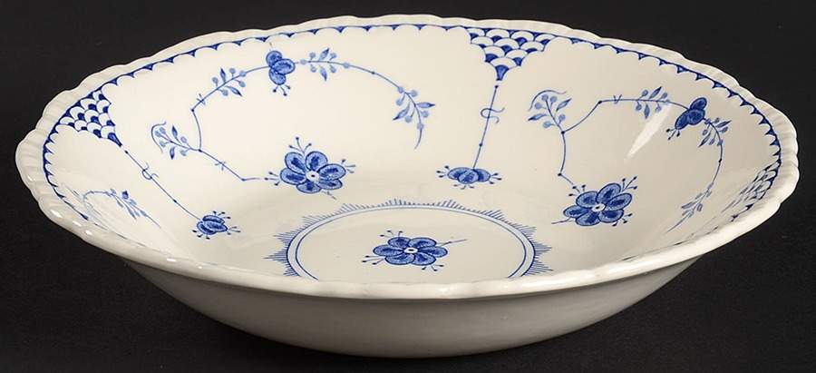 Denmark Blue Coupe Soup Bowl by Furnivals-1