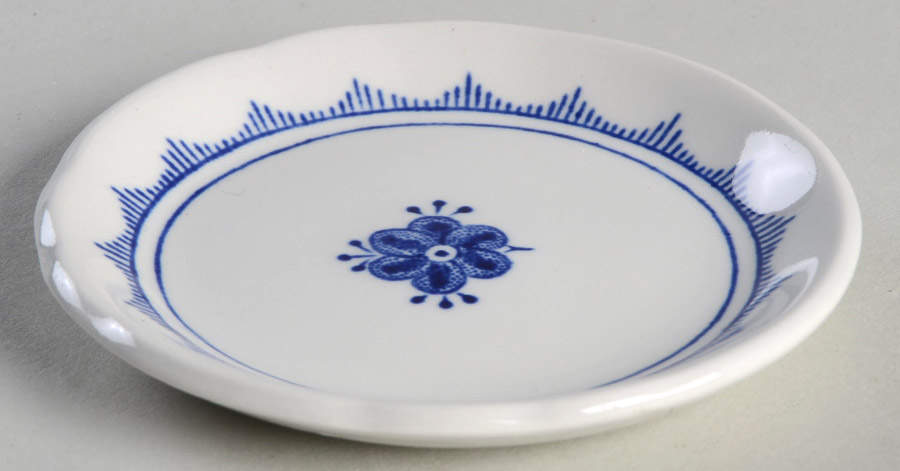 Denmark Blue Butter Pat by Furnivals-1