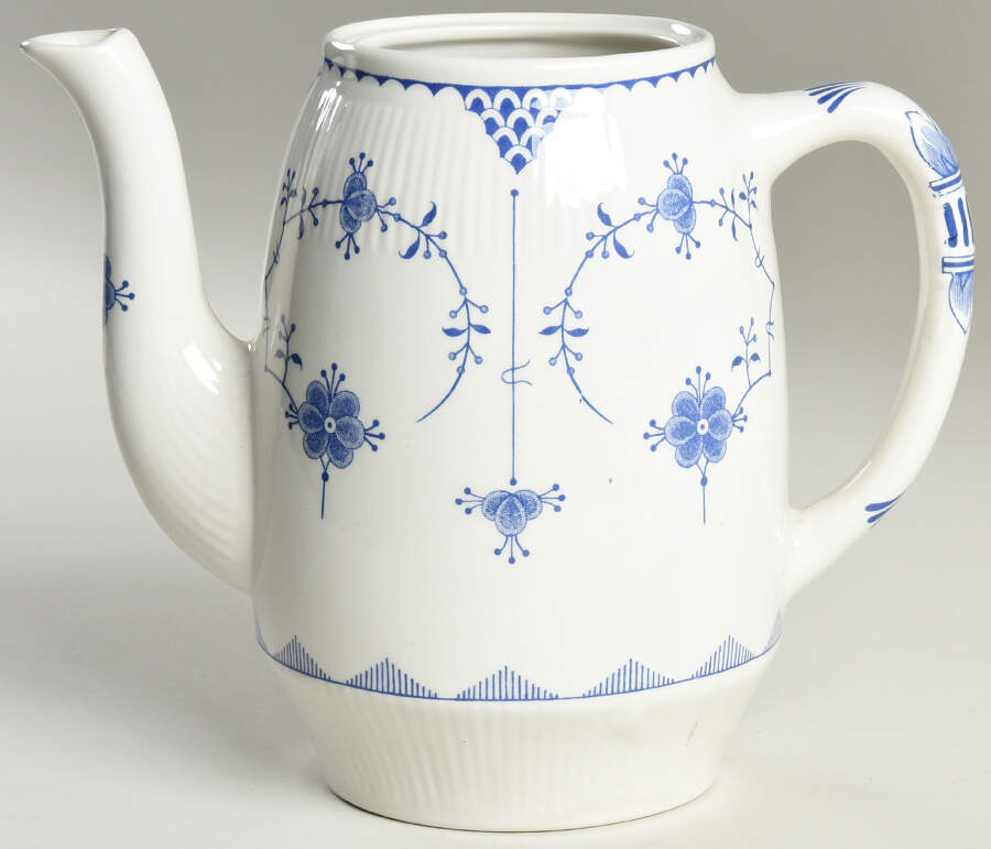 Denmark Blue Coffee Pot No Lid by Furnivals-1