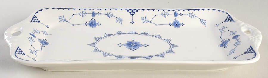 Denmark Blue Large Sandwich Tray by Furnivals-1