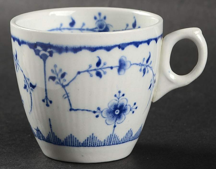 Denmark Blue Flat Demitasse Cup by Furnivals-1