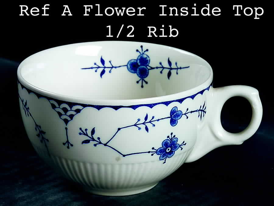 Denmark Blue Flat Cup by Furnivals-1