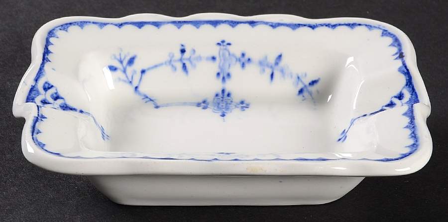 Denmark Blue 3" Rectangular Ashtray by Furnivals-1