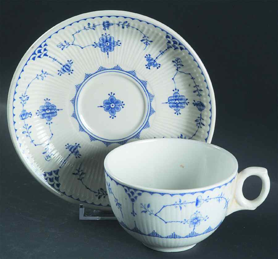Denmark Blue Breakfast Cup & Saucer Set by Furnivals-1