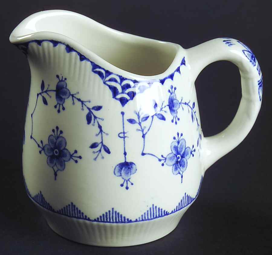 Denmark Blue Mini Creamer by Furnivals-1