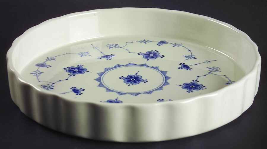 Denmark Blue 10" Quiche by Furnivals-1