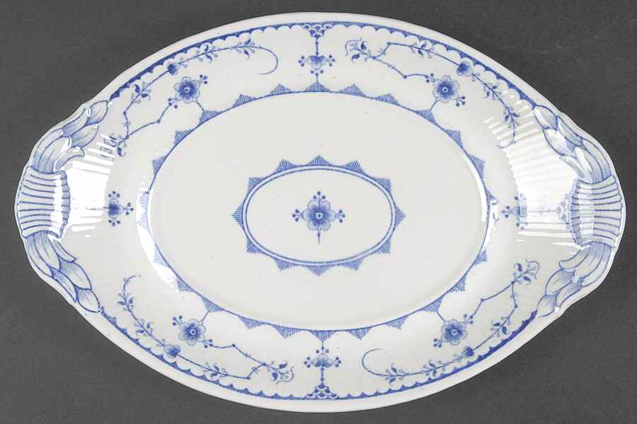 Denmark Blue Underplate for Sauce Boat by Furnivals-1