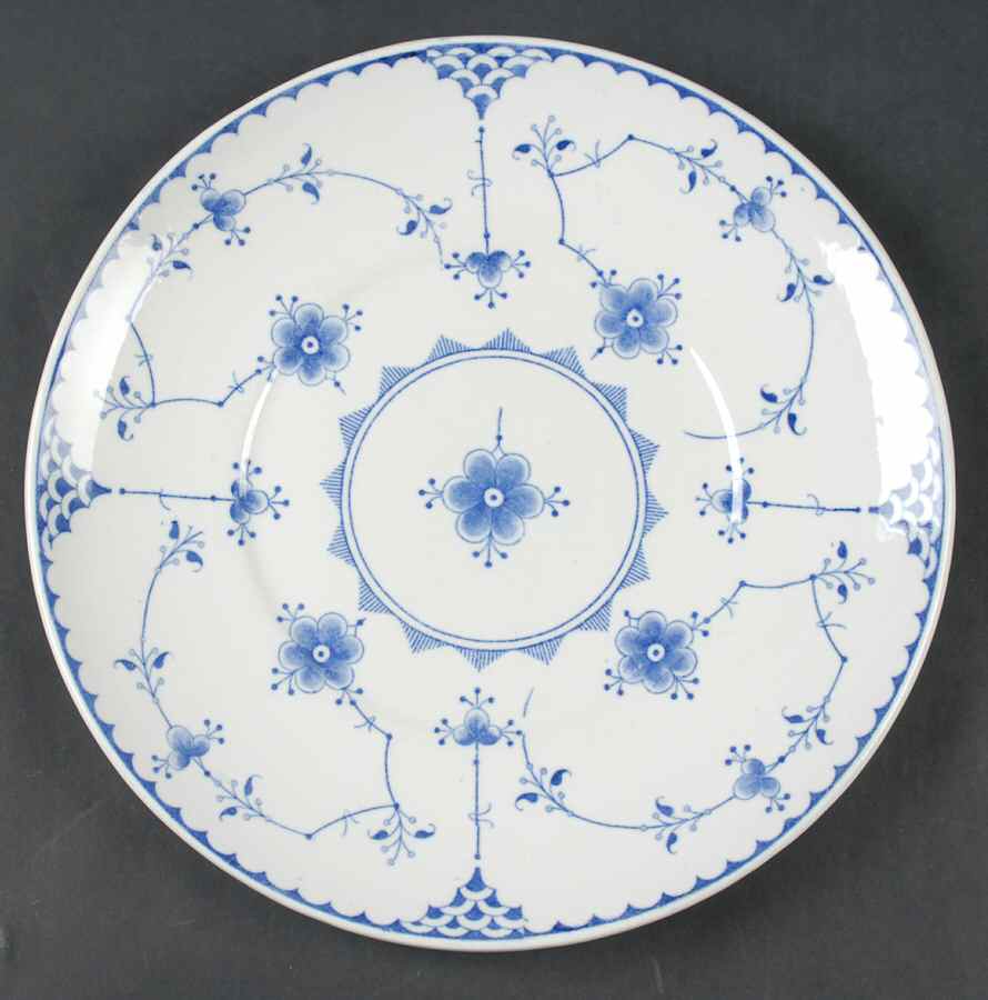 Denmark Blue Underplate for Tureen by Furnivals-1