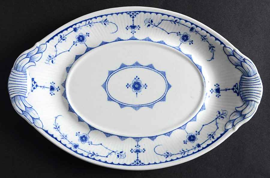 Denmark Blue Underplate for Oval Tureen by Furnivals-1
