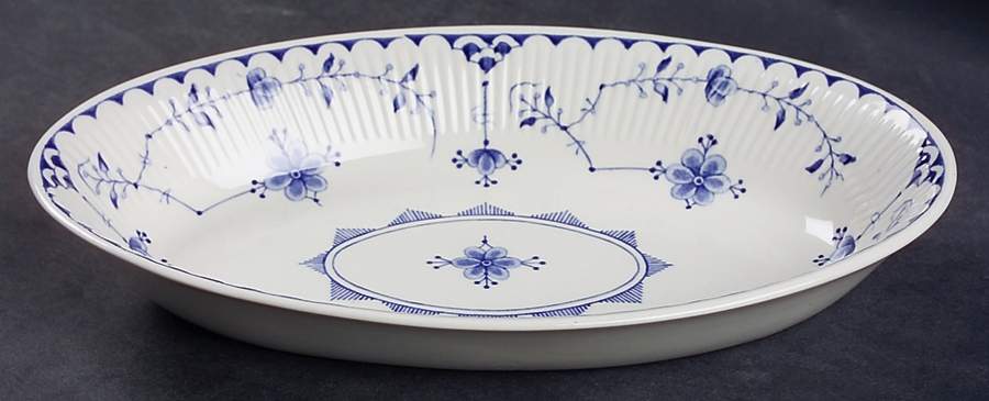 Denmark Blue Relish/Gravy Underplate by Furnivals-1