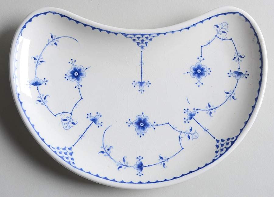 Denmark Blue Crescent Salad Plate by Furnivals-1