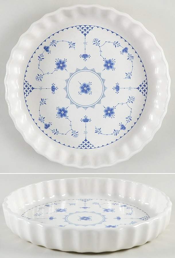 Denmark Blue 9" Quiche by Furnivals-1