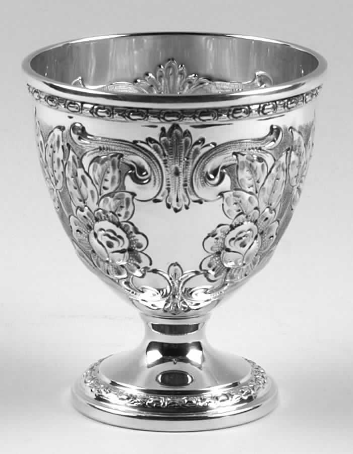 Talisman Rose (Sterling, 1948, Handchased, Hollow) Waste Bowl by Frank Whiting-1
