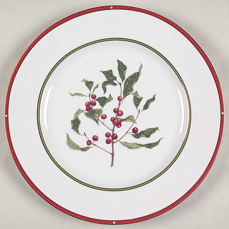 Winter Berry Collection Service Plate (Charger) by Fitz and Floyd-1