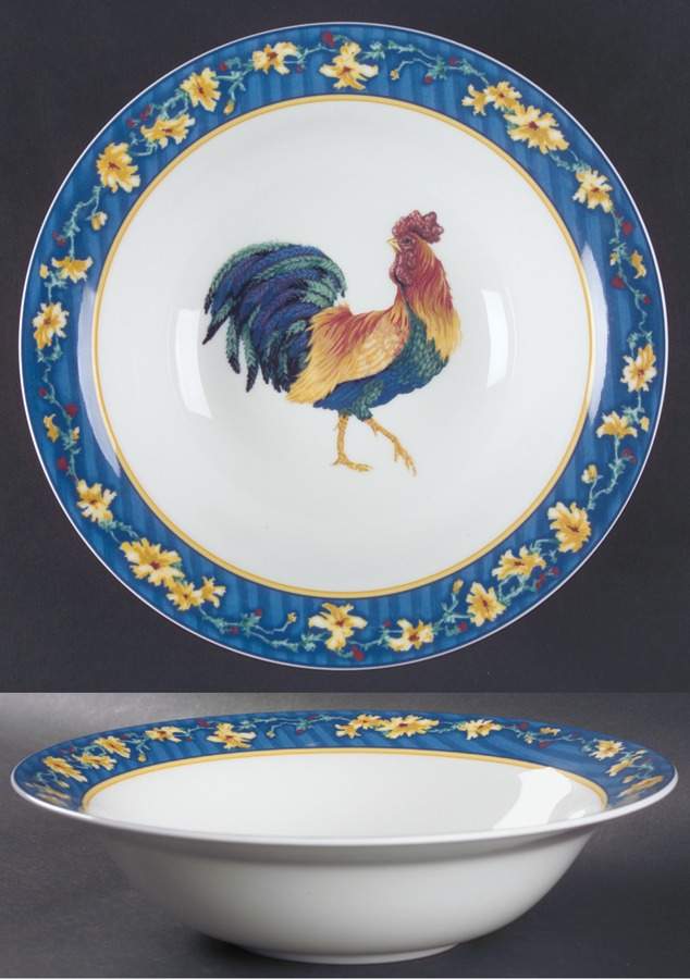 Coq Du Village 10" Round Vegetable Bowl by Fitz & Floyd-1