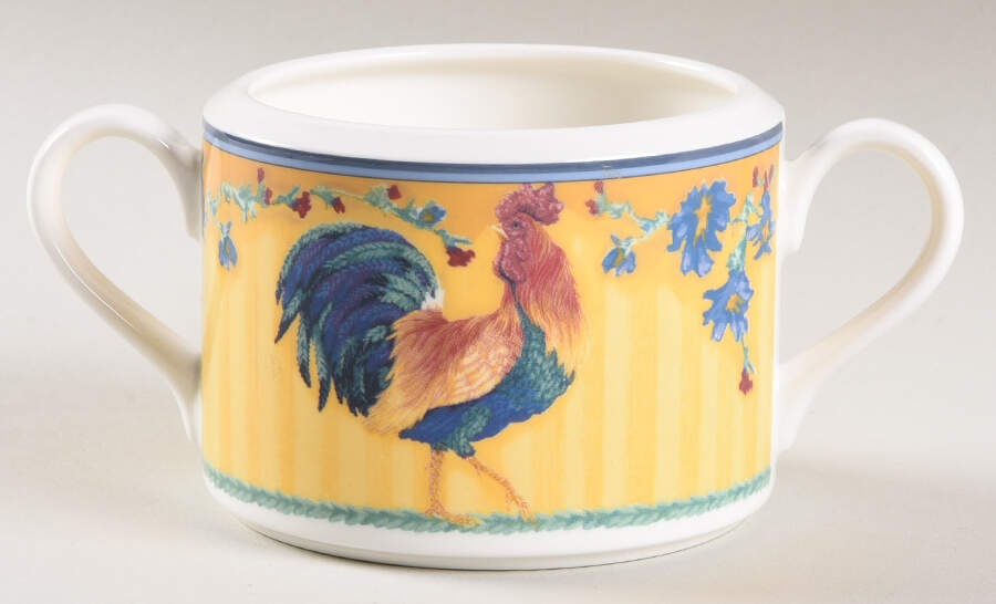 Coq Du Village Sugar Bowl No Lid by Fitz & Floyd-1