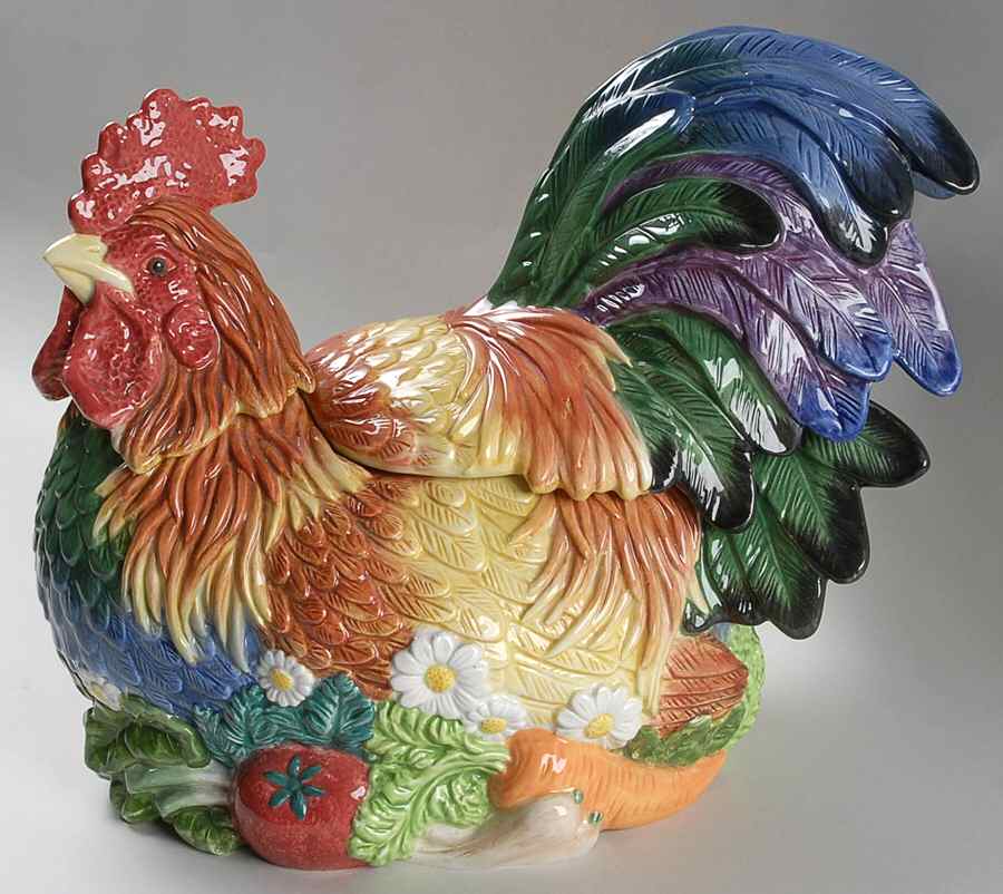 Coq Du Village Figural Tureen & Lid by Fitz & Floyd-1