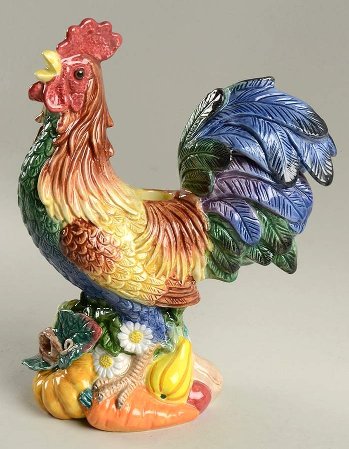Coq Du Village Figural Candlestick by Fitz & Floyd-1