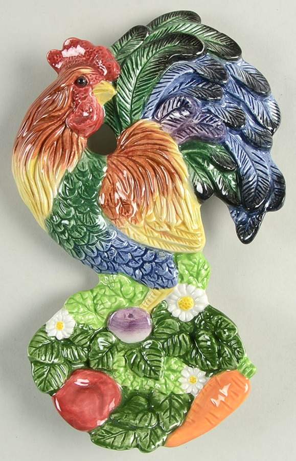 Coq Du Village Spoon Rest/Holder (Holds 1 Spoon) by Fitz & Floyd-1