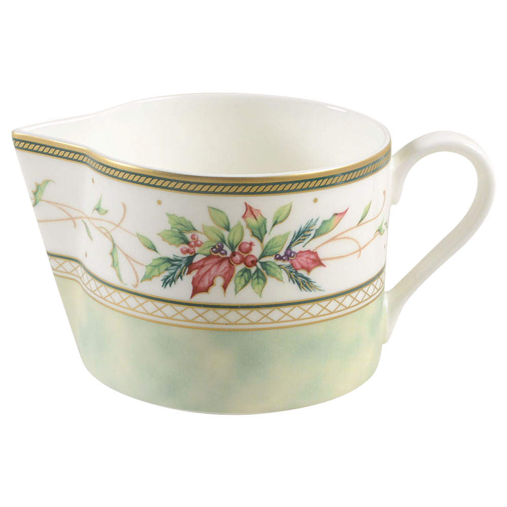 Winter Holiday Round Gravy Boat by Fitz & Floyd-1