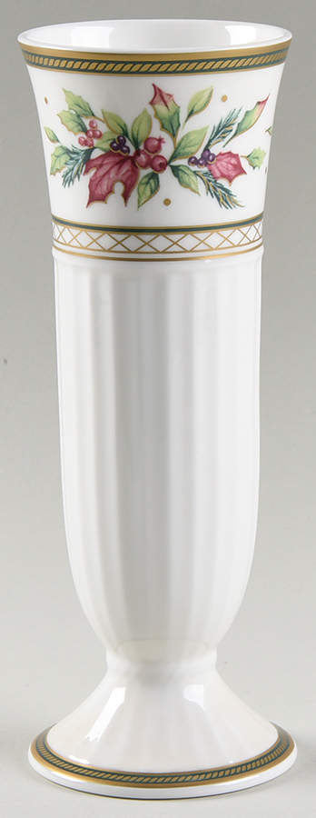 Winter Holiday Bud Vase by Fitz & Floyd-1