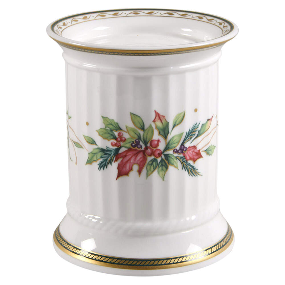 Winter Holiday Pillar Candleholder by Fitz & Floyd-1
