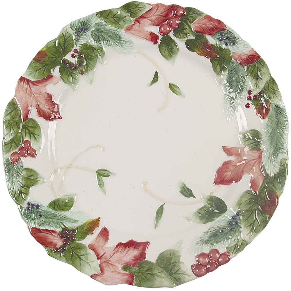 Winter Holiday Accent Dinner Plate by Fitz & Floyd-1