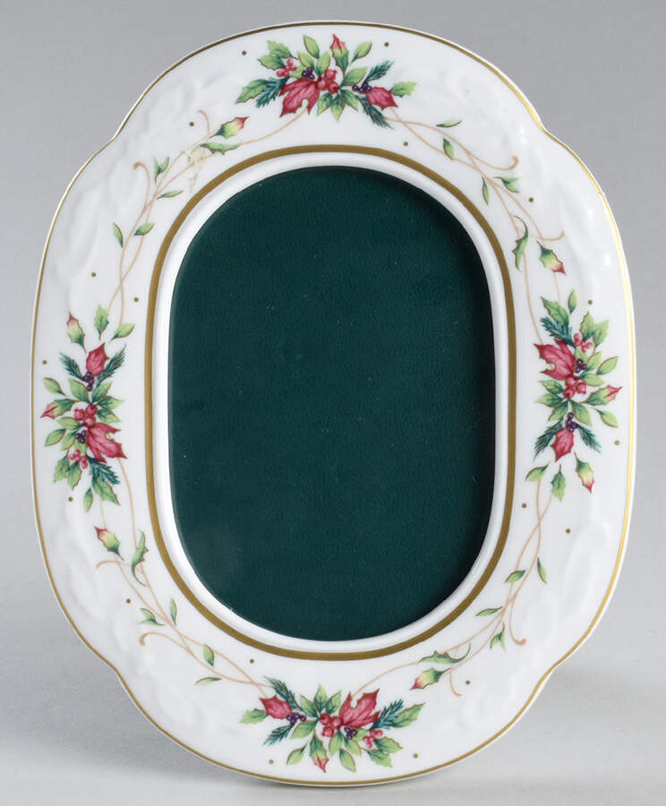Winter Holiday Frame Holds 3 1/2" X 5" by Fitz & Floyd-1