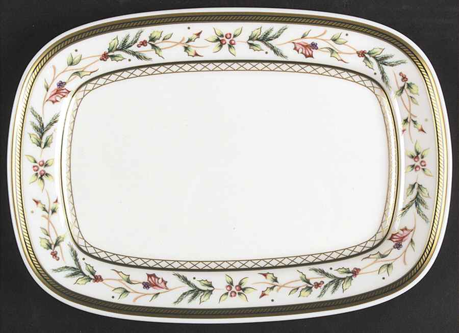 Winter Holiday 10" Rectangular Tray by Fitz & Floyd-1